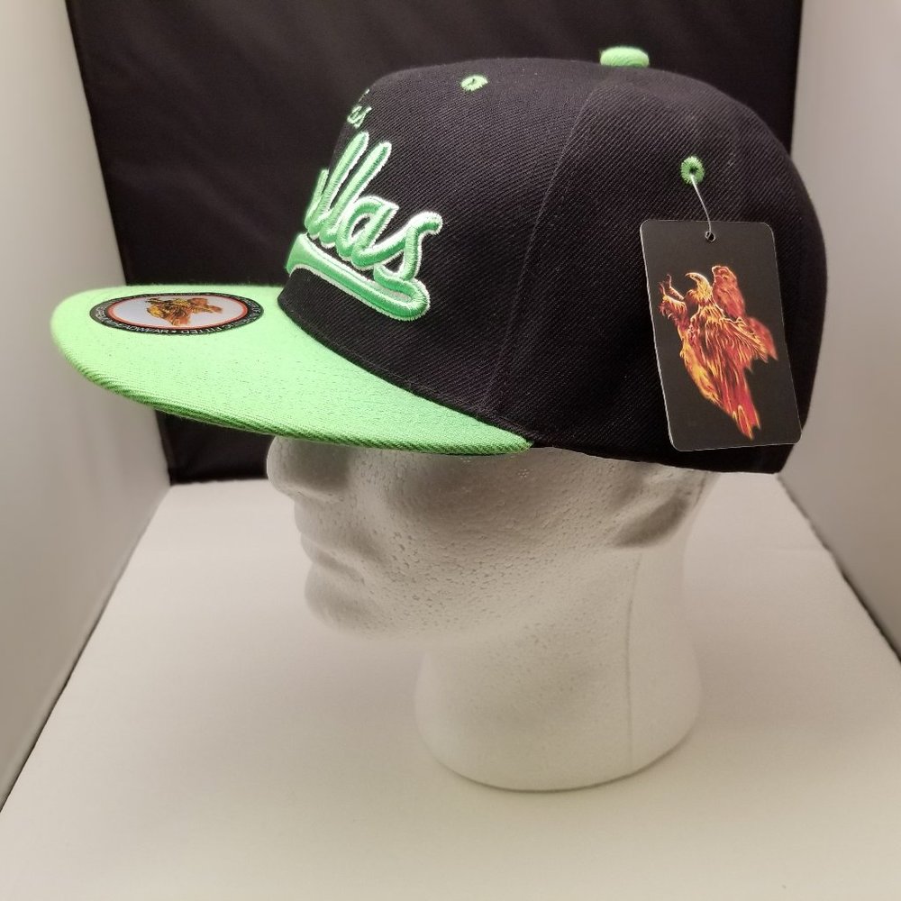 Men's baseball cap hat lid "DALLAS" cap green NEW!